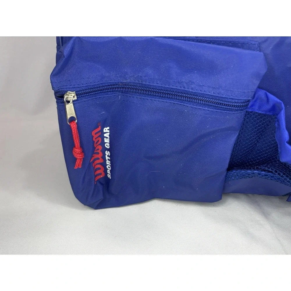 Wilson Vintage Duffle Bag Sports Gear Blue W/Original Tags- Multi Compartments